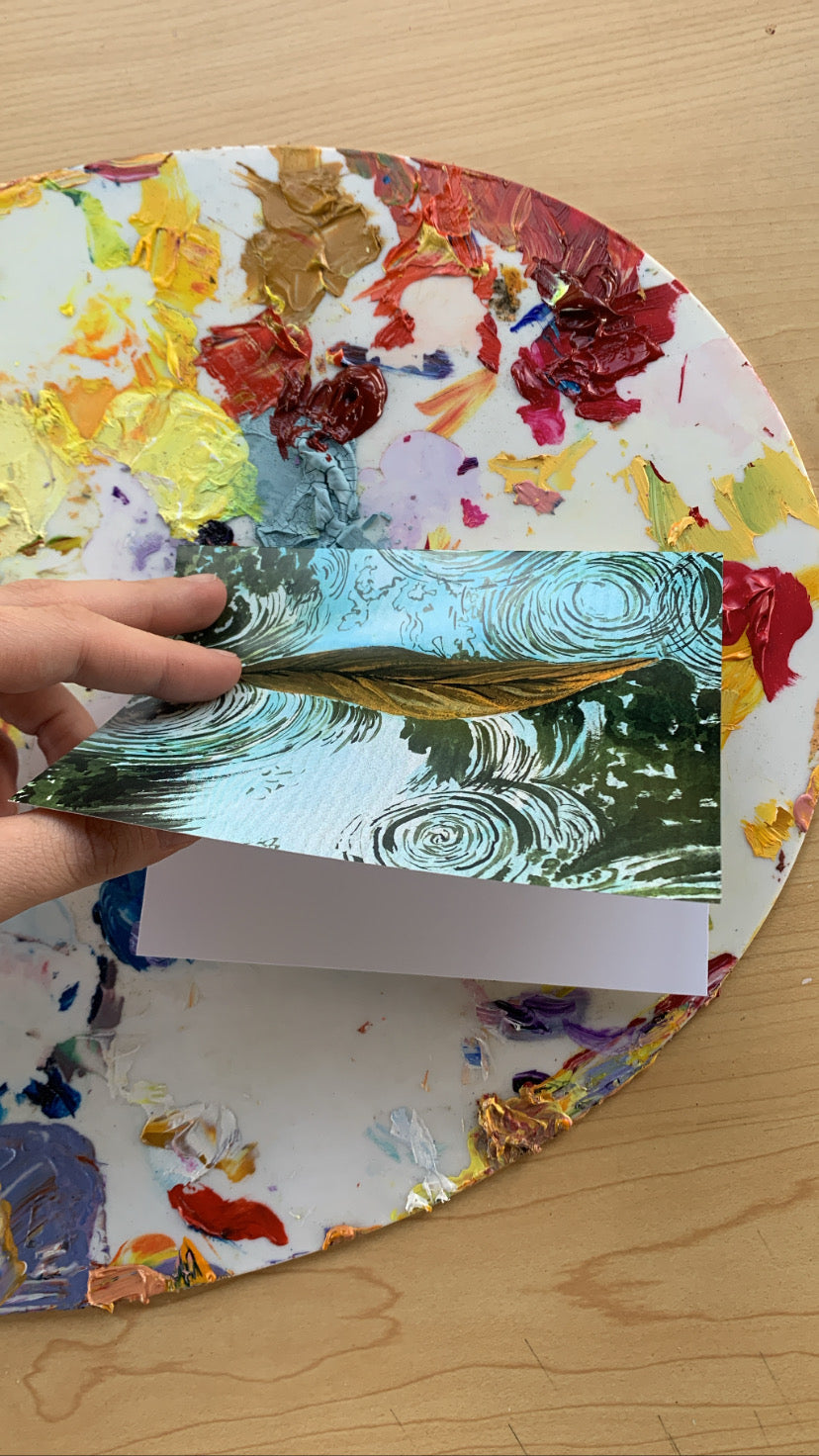 Water Droplets Greeting Cards