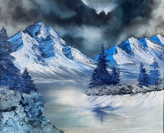 Snowy Mountain Landscape