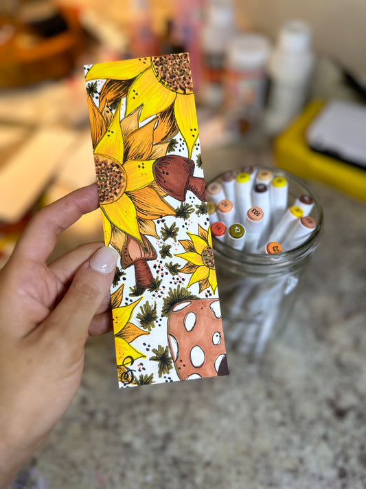 Fall Sunflower Bookmark