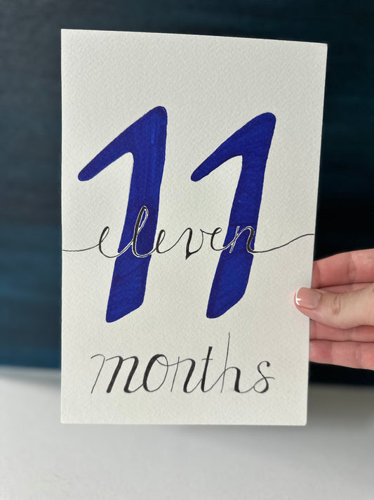 11 Month Baby Milestone Sign