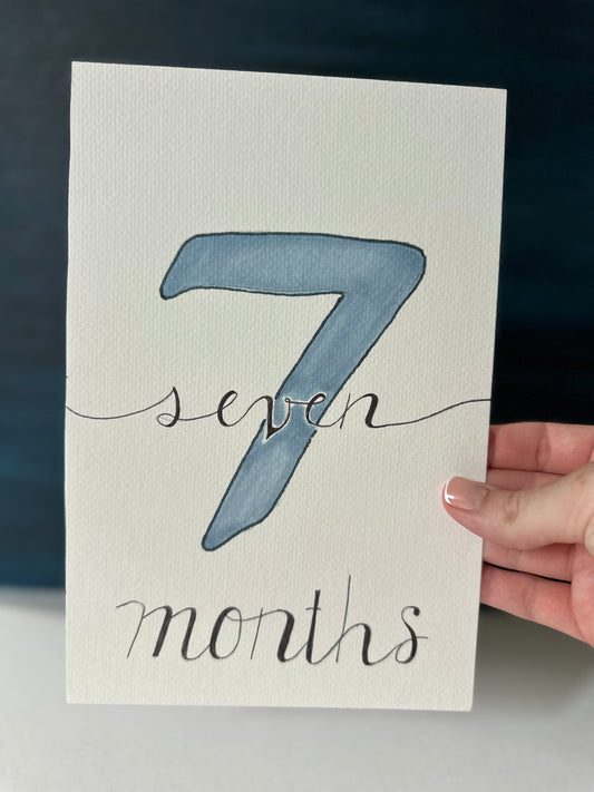 7 Month Baby Milestone Sign