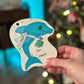 Dolphin Holiday Gift Tag