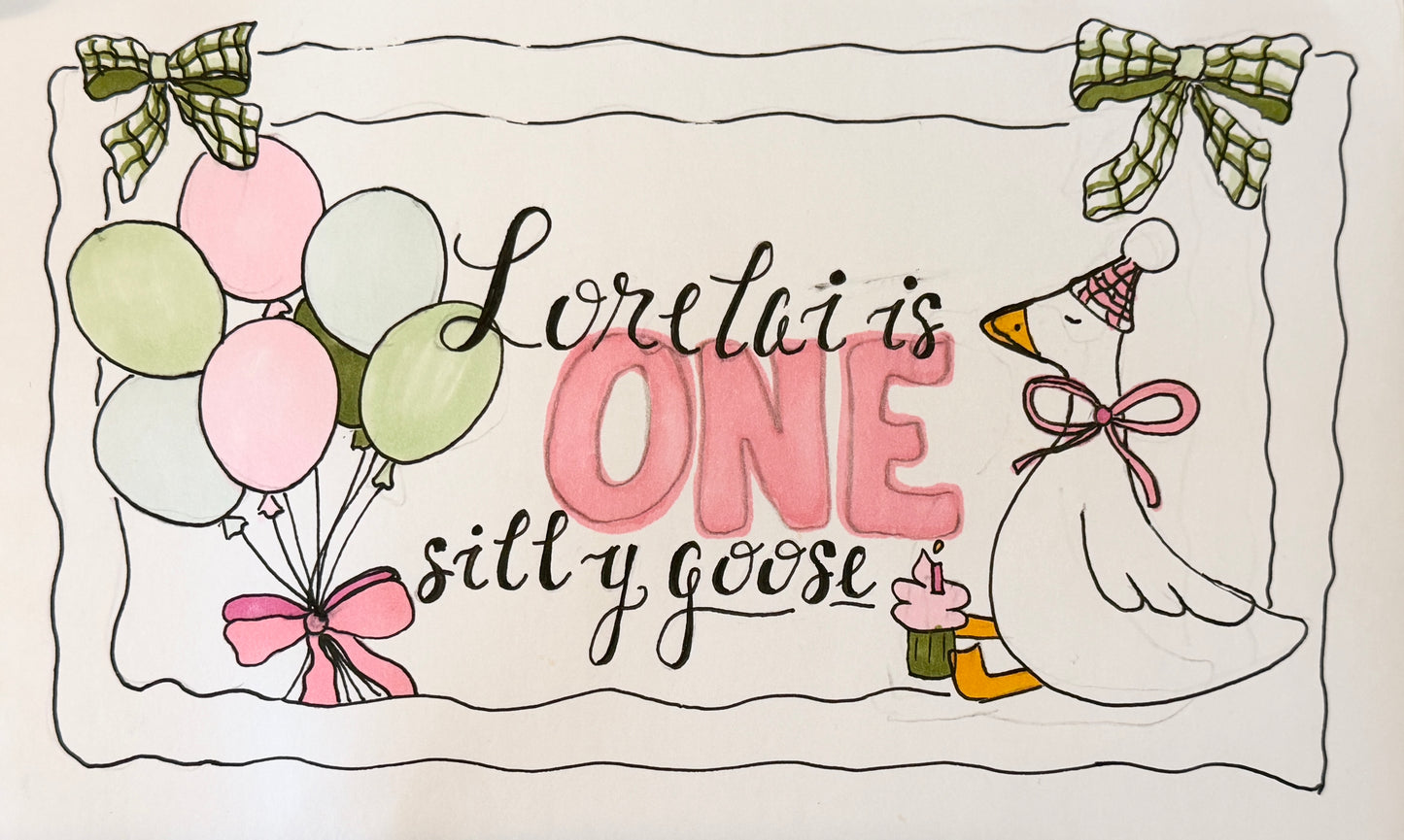 {Name} is One Silly Goose Banner