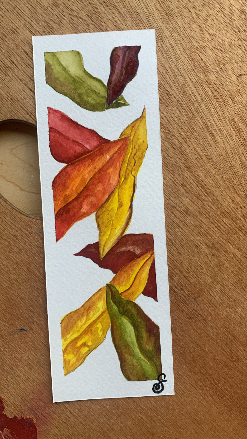 Fall Leaves Bookmark