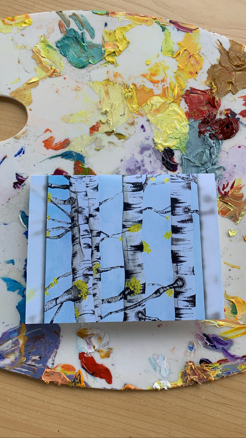 Birch Trees Greeting Card