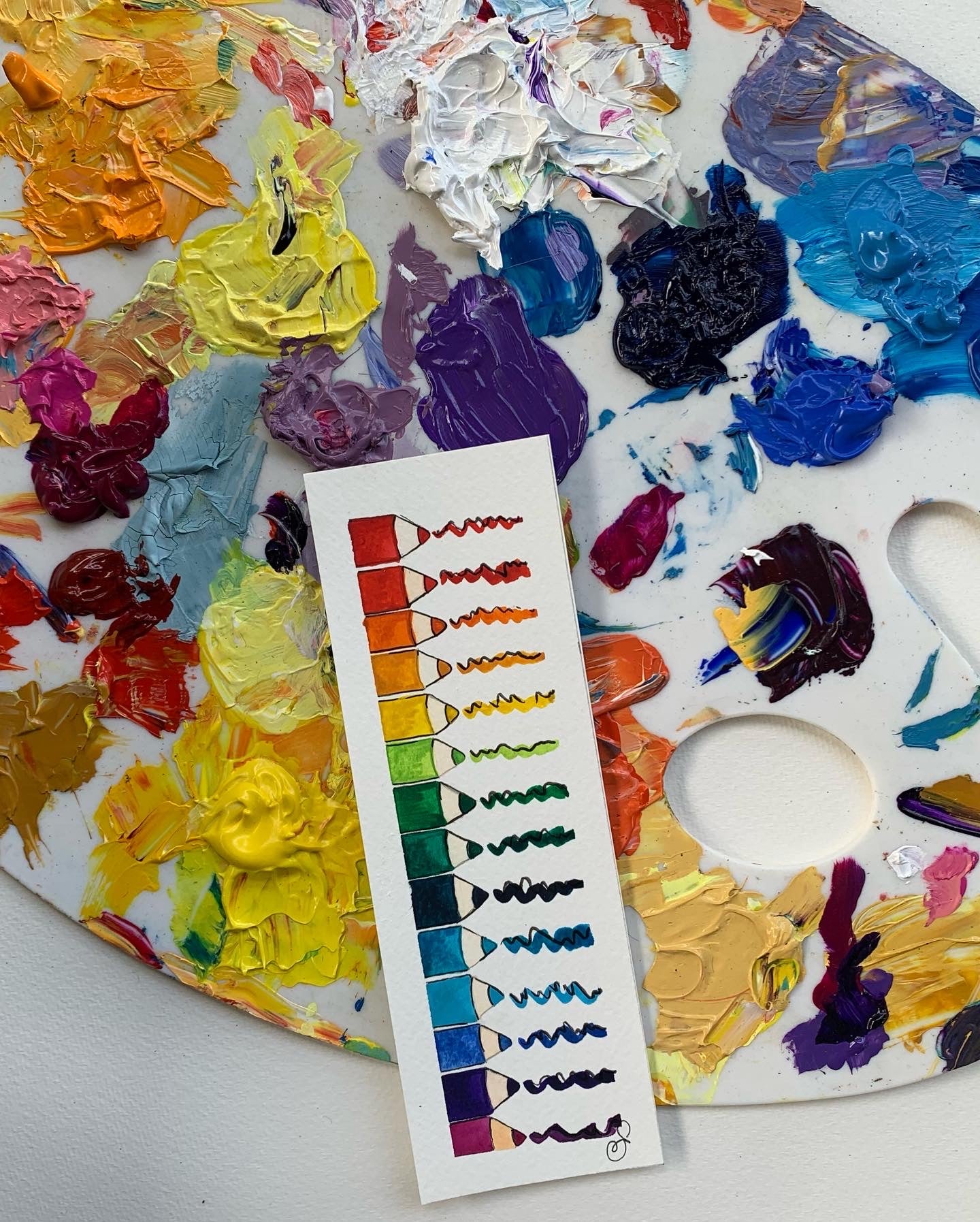 Colored Pencils Bookmark