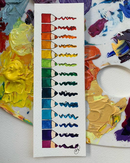 Colored Pencils Bookmark